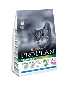 Сухой корм для кошек Sterilised Optirenal для стерилизованных кролик 3кг Pro plan