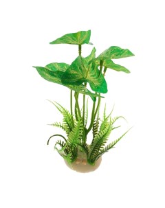 Растение искусственное аквариумное 11 5 х 11 5 х 14 5 см Пижон аква