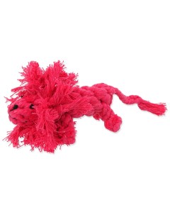 Игрушка веревочная розовая в виде львенка 17см Dog fantasy