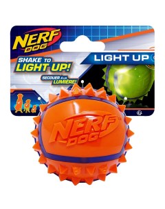 Игрушка для собак Мяч с шипами светящийся 6см Nerf