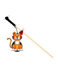 Игрушка для кошек sh 07611NY Новогодний подарок Махалка Тигренок ТРИКСИ с мехом Gosi