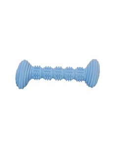 Игрушка для собак Dental Гантель с шипами голубая 14 2 см Homepet