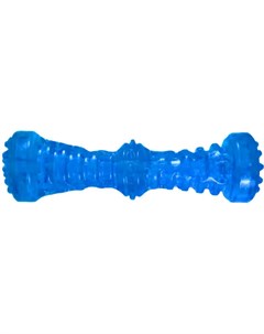 Игрушка для собак TPR Гантель с пищалкой голубая 17 5х5 см Homepet
