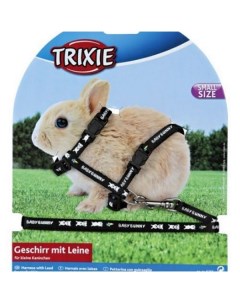 Шлейка с поводком для крольчат цвет в ассортименте длина поводка 1 2 м Trixie