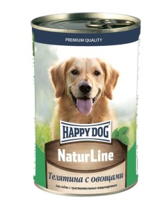 Консервы для собак NaturLine телятина овощи 20шт по 400г Happy dog