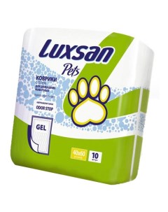 Пеленки для кошек и собак одноразовые Premium Gel 60 x 40 см 10 шт Luxsan