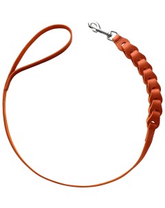 Поводок для собак Solid Education Chain кожаный коньячный 2х120 см Hunter