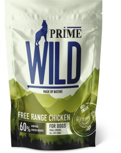 Сухой корм для собак и щенков GF FREE RANGE с курицей 500г Prime wild