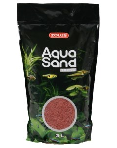 Кварцевый песок для аквариумов Aquasand Trend Basque Red красный 4 72 кг 3 л Zolux