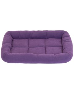 Лежак для животных Батут Бархат прямоугольный с валиком 2 фиолетовый 54х 37х7см Дарэлл
