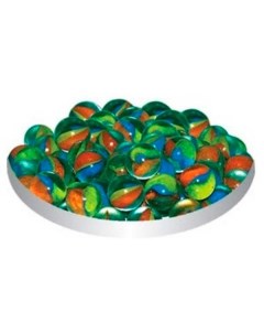 Грунт для аквариума стеклянный 18 круглый 50 шт радужный зеленый Тритон