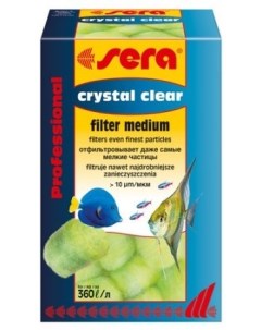 Наполнитель для внутреннего фильтра Crystal Clear Professional вата 12 шт 30 г Sera