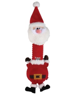 Мягкая игрушка для собак Санта с пищалкой длина 45 см Gigwi