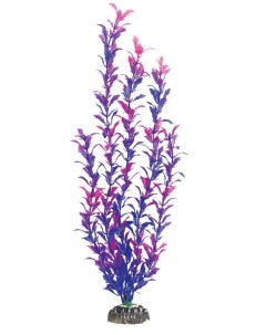 Искусственное растение для аквариума Людвигия фиолетовая пластик 40см Laguna