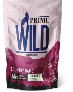 Сухой корм для собак и щенков GF COUNRTY GAME с уткой и олениной 500г Prime wild