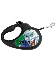 Поводок рулетка WAUDOG R LEASH Джокер Зеленый 3 м размер XS черный Collar