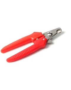 Когтерез боковой малый с прямыми ручками отверстие 9 мм красный Пижон