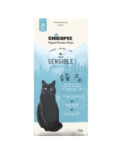 Сухой корм для кошек CNL Cat Adult Sensible с ягненком 15 кг Chicopee