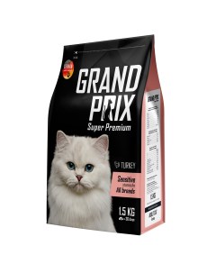 Сухой корм для кошек Sensitive Stomachs индейка 1 5 кг Grand prix