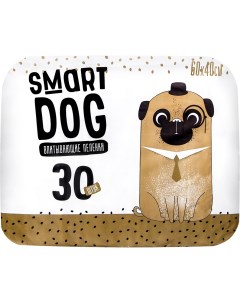Пеленки для собак одноразовые 60 x 40 см 30 шт Smart dog