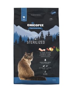 Сухой корм для кошек HNL Cat Sterilized для стерилизованных 1 5 кг Chicopee