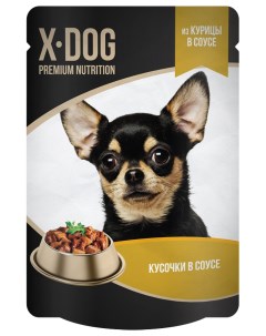Влажный корм для собак Premium Nutrition с курицей 85 г X-dog
