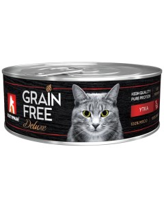 Консервы для кошек Grain Free Утка 100г Зоогурман