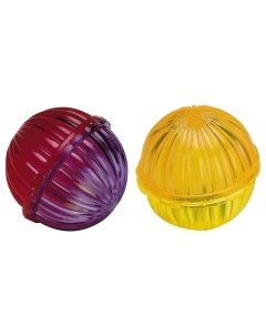 Мяч для кошек Шарик с колокольчиком PA 5204 пластик разноцветный 4 см 2 шт Ferplast