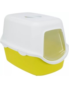 Туалет для кошек Vico прямоугольный желтый белый 56х40х40 см Trixie