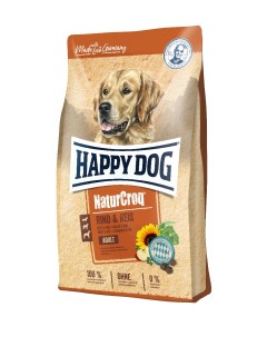 Сухой корм для собак Adult NatureCroq говядина рис 4кг Happy dog