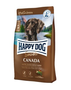 Сухой корм для собак Supreme Sensible Canada кролик лосось ягненок 12 5кг Happy dog