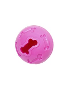 Мяч под лакомства утолщённый TPR 7 см розовый Пижон