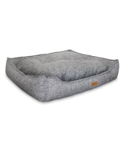 Лежанка для кошки собаки текстиль 80x90x25см серый Clp