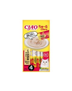 Лакомство для кошек Ciao Churu куриное филе и краб 4 14г Inaba