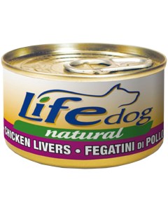 Консервы для собак кусочки куриной печени в соусе 90 г Lifedog
