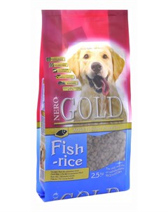 Сухой корм для собак Adult все породы рыбный коктейль рис и овощи 2 5кг Nero gold