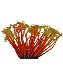 Декор для аквариума Коралл силиконовый желто красный 5 х 5 х 10 см Vitality