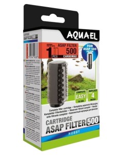 Сменный картридж для внутреннего фильтра для Asap 500 губка и уголь 60г Aquael
