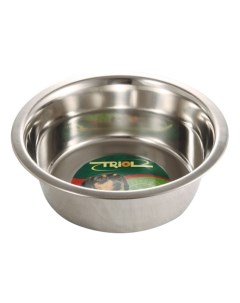 Одинарная миска для собак сталь серебристый 0 4 л Триол