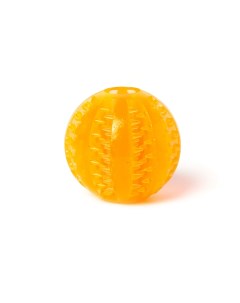 Жевательная игрушка мяч для собак Чистые клыки диаметр 5 см оранжевый Играй гуляй