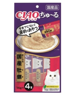 Лакомство для кошек Ciao Churu с тунцом магуро и устрицами 6 шт по 4 14г Inaba