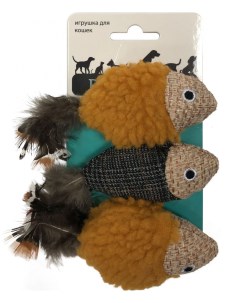 Мягкая игрушка для кошек Petpark Рыбки текстиль разноцветный 16 см Aromadog