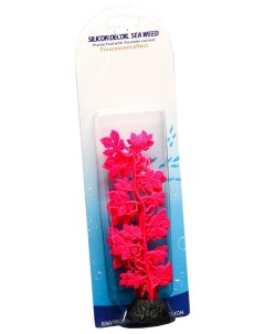 Растение силиконовое аквариумное светящееся в темноте 6 5 х 18 см красное Nobrand