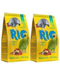 Сухой корм для крупных попугаев PARROTS 2 шт по 1 кг Rio