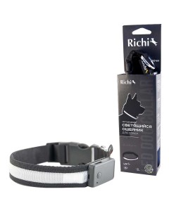 Ошейник для собак черный длина 40 см Richi