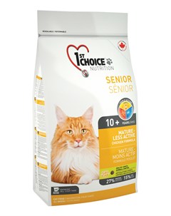 Сухой корм для кошек Senior Mature or Less Active цыпленок 5 44кг 1st choice