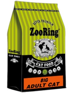 Сухой корм для кошек BIG Adult Cat 32 18 для крупных пород 10 кг Zooring