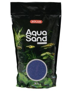 Кварцевый песок для аквариумов Aquasand Trend Ultramarine синий 4 72 кг 3 л Zolux