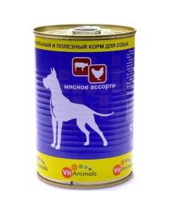 Консервы для собак мясо 12шт по 410г Vitanimals