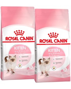 Сухой корм для котят Kitten 36 2 шт по 1 2 кг Royal canin